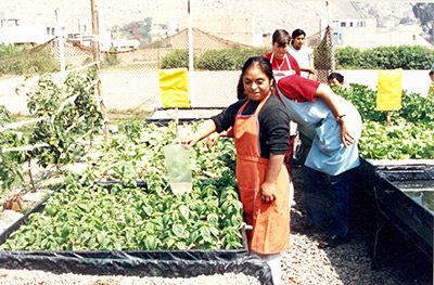 niños del Colegio Juan Pablo II